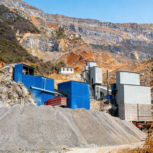 Оптимизированная линия по переработке известняка производительностью 500 тонн в час